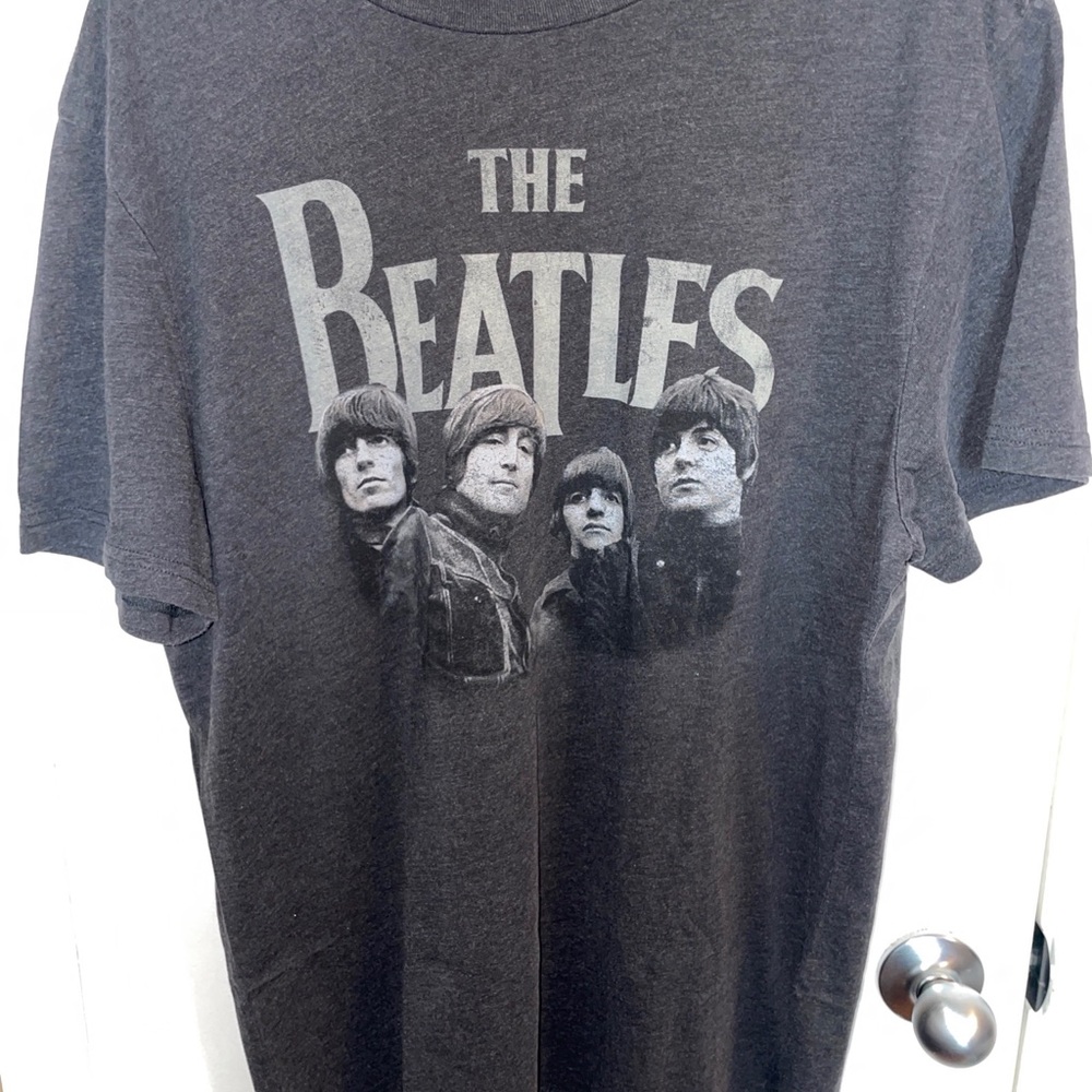 The Beatles Dark Gray Short Sleeve Tee